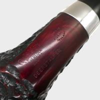 Peterson Sherlock Holmes Deerstalker Rustic Silver Mounted P Lip Pipe (PE3284)