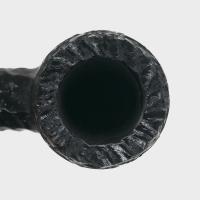 Peterson Dracula 107 Rusticated Ebony Nickel Mounted Fishtail Pipe (PE3291)