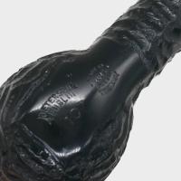 Peterson Dracula 107 Rusticated Ebony Nickel Mounted Fishtail Pipe (PE3291)