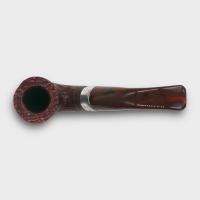 Peterson Irish Harp 05 Sandblast Cumberland Bent Silver Mounted Fishtail Pipe (PE3294)