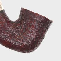 Peterson Irish Harp 05 Sandblast Cumberland Bent Silver Mounted Fishtail Pipe (PE3294)