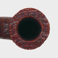 Peterson Irish Harp 05 Sandblast Cumberland Bent Silver Mounted Fishtail Pipe (PE3294)