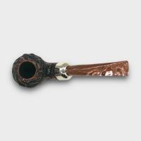 Peterson Derry Rustic 999 Nickel Mounted 9mm Filter Fishtail Pipe (PE3305)