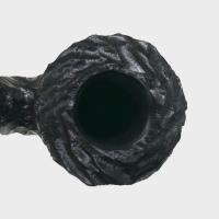 Peterson Dracula B10 Rusticated Ebony Nickel Mounted Fishtail Pipe (PE3308)