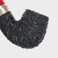 Peterson Dracula XL90 Rusticated Ebony Nickel Mounted Fishtail Pipe (PE3316)