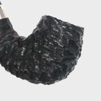 Peterson Sherlock Holmes Professor Rustic Silver Mounted P Lip Pipe (PE3319)