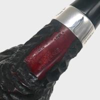 Peterson Sherlock Holmes Professor Rustic Silver Mounted P Lip Pipe (PE3319)