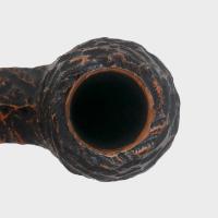 Peterson Derry Rustic 150 Nickel Mounted 9mm Filter Fishtail Pipe (PE3322)