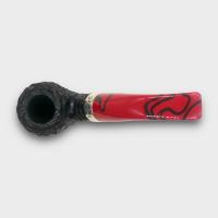 Peterson Dracula XL02 Rusticated Ebony Nickel Mounted Fishtail Pipe (PE3323)