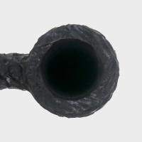 Peterson Dracula XL105 Rusticated Ebony Nickel Mounted Fishtail Pipe (PE3324)