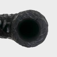 Peterson Dracula XL90 Rusticated Ebony Nickel Mounted Fishtail Pipe (PE3325)