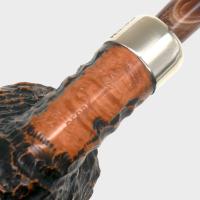 Peterson Derry Rustic 127 Nickel Mounted Fishtail Pipe (PE3335)