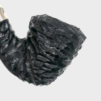Peterson Dracula B10 Rusticated Ebony Nickel Mounted Fishtail Pipe (PE3336)