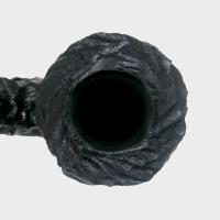Peterson Dracula B10 Rusticated Ebony Nickel Mounted Fishtail Pipe (PE3336)