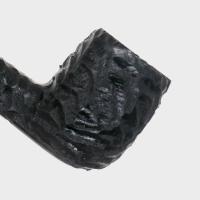 Peterson Dracula 15 Rusticated Ebony Nickel Mounted Fishtail Pipe (PE3341)