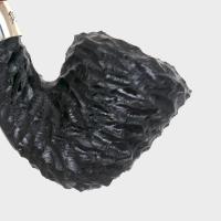Peterson Dracula B10 Rusticated Ebony Nickel Mounted Fishtail Pipe (PE3342)