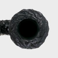 Peterson Dracula B10 Rusticated Ebony Nickel Mounted Fishtail Pipe (PE3342)