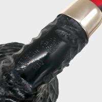 Peterson Dracula B10 Rusticated Ebony Nickel Mounted Fishtail Pipe (PE3342)
