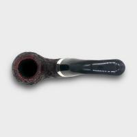 Peterson Sherlock Holmes Baskerville Sandblasted Silver Mounted P Lip Pipe (PE3348)