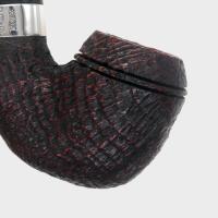 Peterson Sherlock Holmes Baskerville Sandblasted Silver Mounted P Lip Pipe (PE3348)
