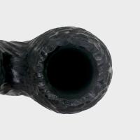Peterson Dracula 230 Rusticated Ebony Nickel Mounted Fishtail Pipe (PE3370)