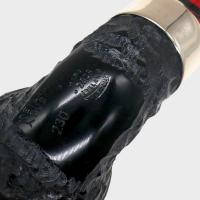 Peterson Dracula 230 Rusticated Ebony Nickel Mounted Fishtail Pipe (PE3370)