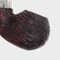 Peterson Sherlock Holmes Lestrade Sandblasted Silver Mounted P Lip Pipe (PE3373)