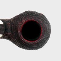 Peterson Sherlock Holmes Lestrade Sandblasted Silver Mounted P Lip Pipe (PE3373)