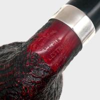Peterson Sherlock Holmes Lestrade Sandblasted Silver Mounted P Lip Pipe (PE3373)