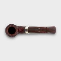 Peterson Irish Harp 05 Sandblast Cumberland Bent Silver Mounted Fishtail Pipe (PE3378)