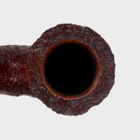 Peterson Irish Harp 05 Sandblast Cumberland Bent Silver Mounted Fishtail Pipe (PE3378)