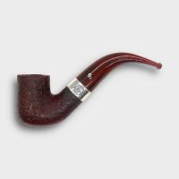 Peterson Irish Harp 338 Sandblast Silver Mounted Fishtail Pipe (PE3379)
