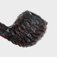Peterson Junior Rusticated Acorn Nickel Mounted Fishtail Pipe (PE3381)