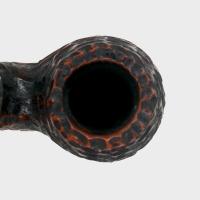 Peterson Derry Rustic 230 Nickel Mounted 9mm Filter Fishtail Pipe (PE3382)