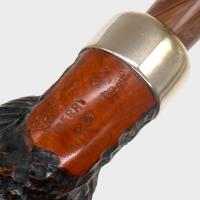 Peterson Derry Rustic 230 Nickel Mounted 9mm Filter Fishtail Pipe (PE3382)