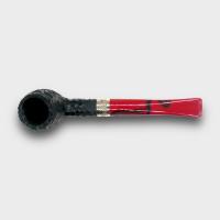 Peterson Dracula 15 Rusticated Ebony Nickel Mounted Fishtail Pipe (PE3389)