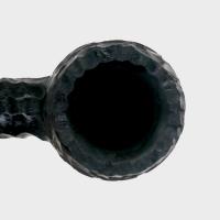 Peterson Dracula 15 Rusticated Ebony Nickel Mounted Fishtail Pipe (PE3389)