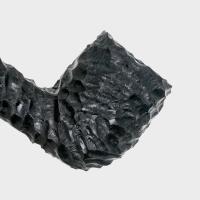 Peterson Dracula XL105 Rusticated Ebony Nickel Mounted Fishtail Pipe (PE3390)
