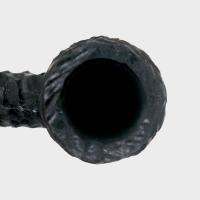 Peterson Dracula XL105 Rusticated Ebony Nickel Mounted Fishtail Pipe (PE3390)