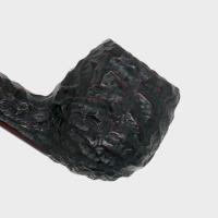 Peterson Junior Canted Apple Rusticated Nickel Mounted Fishtail Pipe (PE3395)