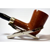 Peterson Amber Spigot Natural D17 Silver Mounted Fishtail Pipe (PE920)