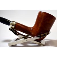 Peterson Amber Spigot Natural D17 Silver Mounted Fishtail Pipe (PE954)