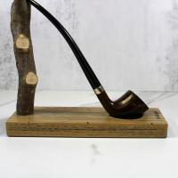 Peterson Churchwarden D6 Smooth Nickel Mounted Fishtail Pipe (PEC221)