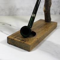 Peterson Churchwarden Dublin Green Nickel Mounted Fishtail Pipe (PEC229)