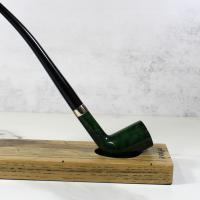 Peterson Churchwarden Dublin Green Nickel Mounted Fishtail Pipe (PEC229)