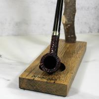 Peterson Churchwarden Dublin Rustic Nickel Mounted Fishtail Pipe (PEC232)