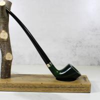 Peterson Churchwarden D6 Green Nickel Mounted Fishtail Pipe (PEC236)