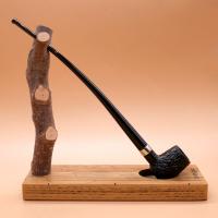 Peterson Churchwarden Sandblasted Barrel Fishtail Pipe (PEC247)