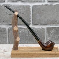 Angelo Dark Brown Polished Briar Churchwarden 9mm Filter Pipe (ANG01)