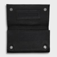 Artamis Roll Up Pouch with Buttons and Paper Holder - Black